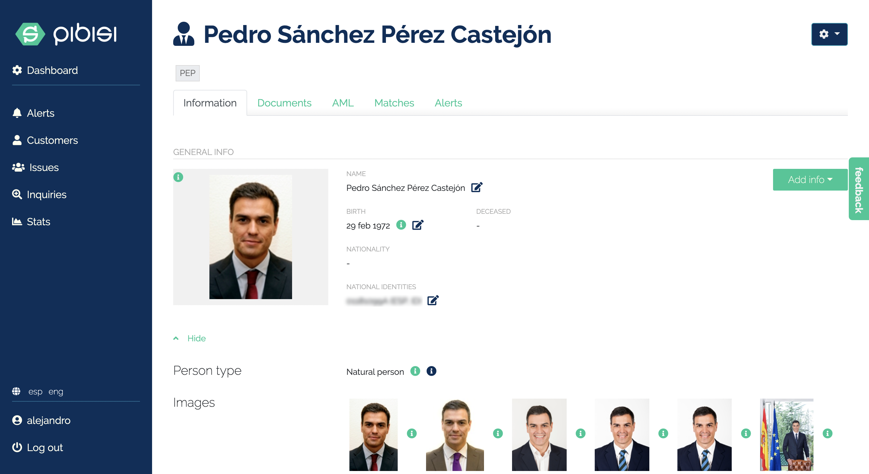 Person Analytics screenshot